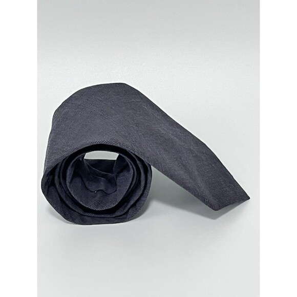 J Crew Necktie Dark Heather Gray 58”x3”. 100% Cotton Texture Design - Picture 4 of 7